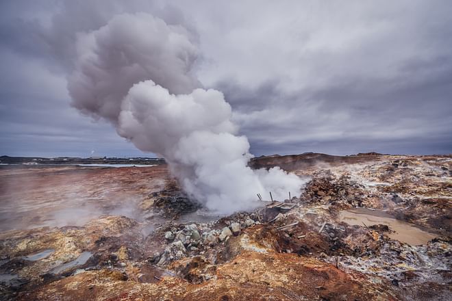 Private Reykjanes Peninsula with volcanoes & lava