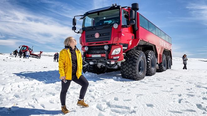 Golden Circle & Sleipnir Monster Truck with Natural Ice Cave with hotel pickup